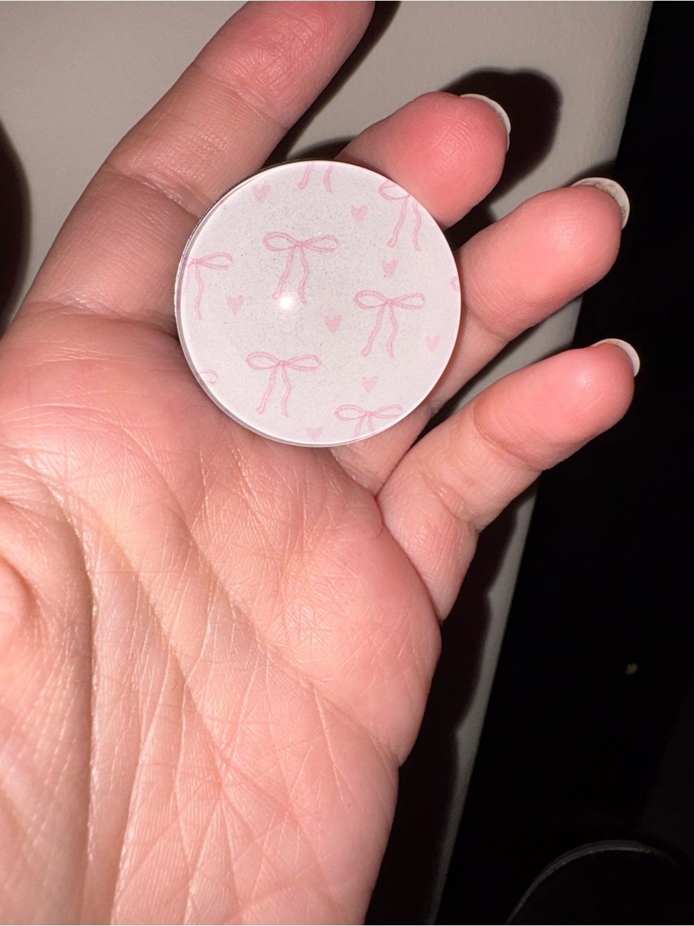 Pink Bow Phone Grip